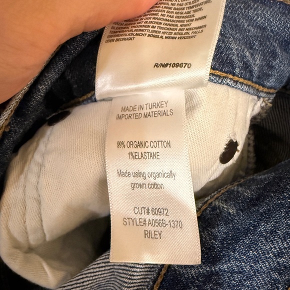 Agolde Riley High Rise Straight Crop - Picture 3 of 3